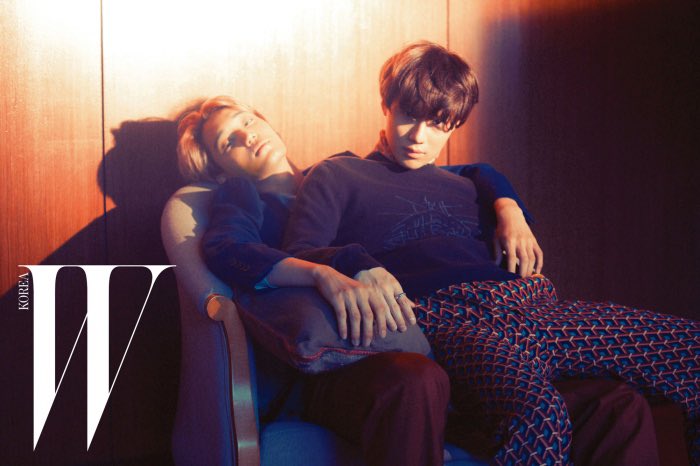 today is the anniversary of the iconic taemin, kai and krystal for w korea issue, "daisy illusive vol. 1 &amp; 2", july 2015