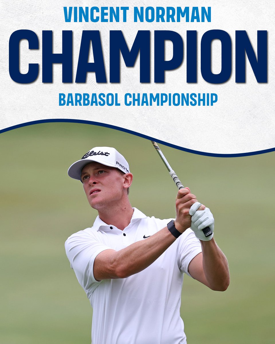 Vincent Norrman wins the @BarbasolChamp in a playoff for his first career @PGATOUR victory! 🏆