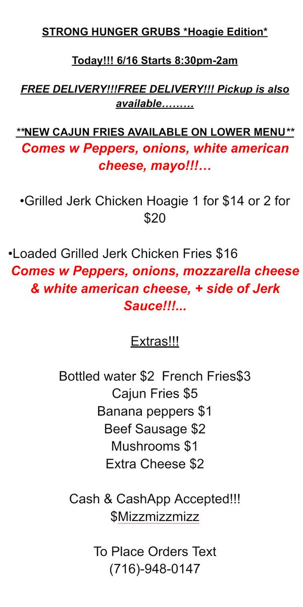 Moneymizzark's tweet photo. Menu https://t.co/H7wVZMvv8F