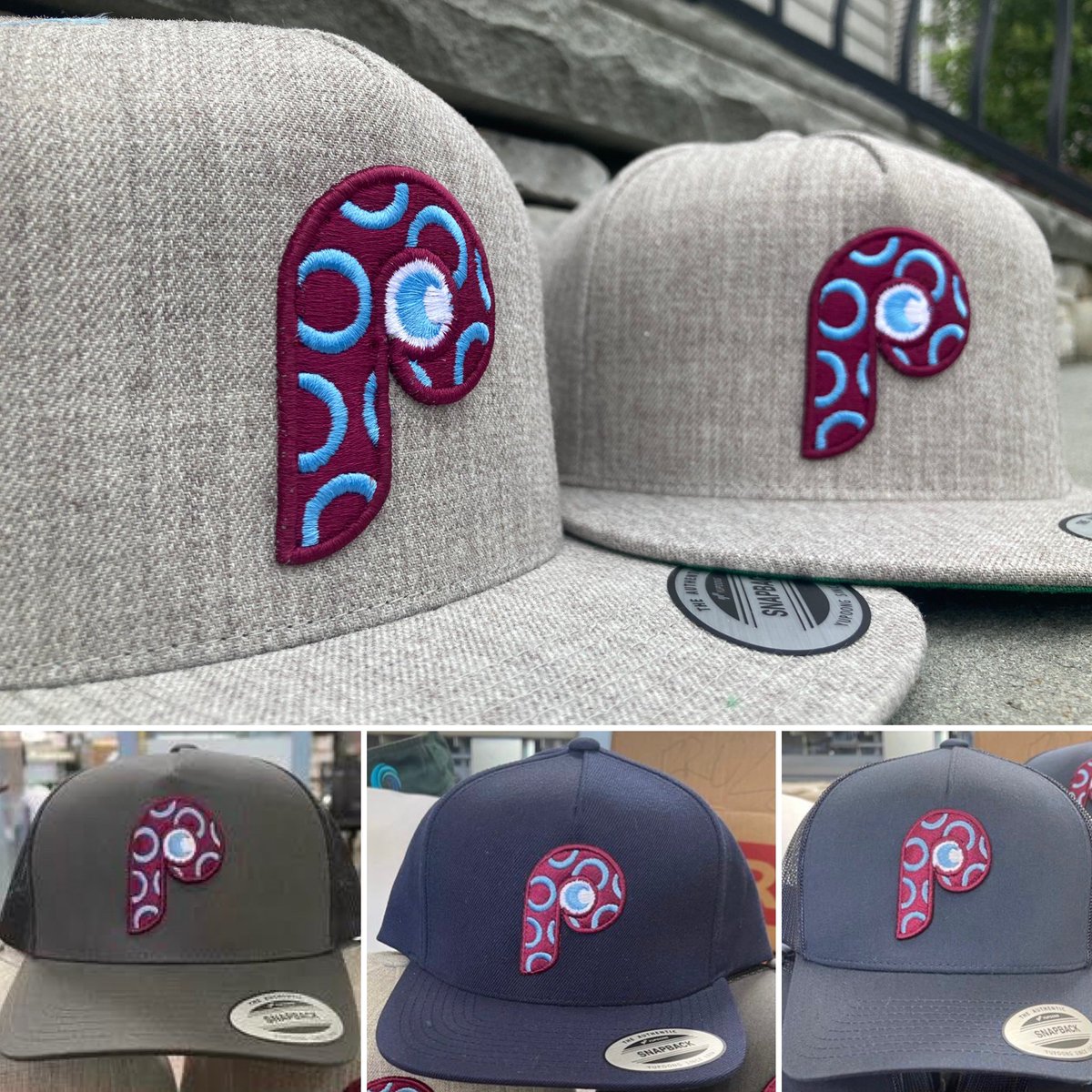 Low Stock Alert on the LP PHanatic lids. 

4 Gray Flattie
7 Navy Flattie
4 Charcoal Trucker 
1 Navy Trucker 

#phish #themann #phanart #phrames #Philadelphia