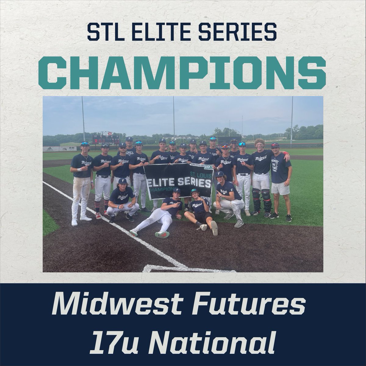 Midwest Futures 17u National are St.Louis Elite Series CHAMPIONS!! #STLEliteSeries #play9withus @MidwestFutures