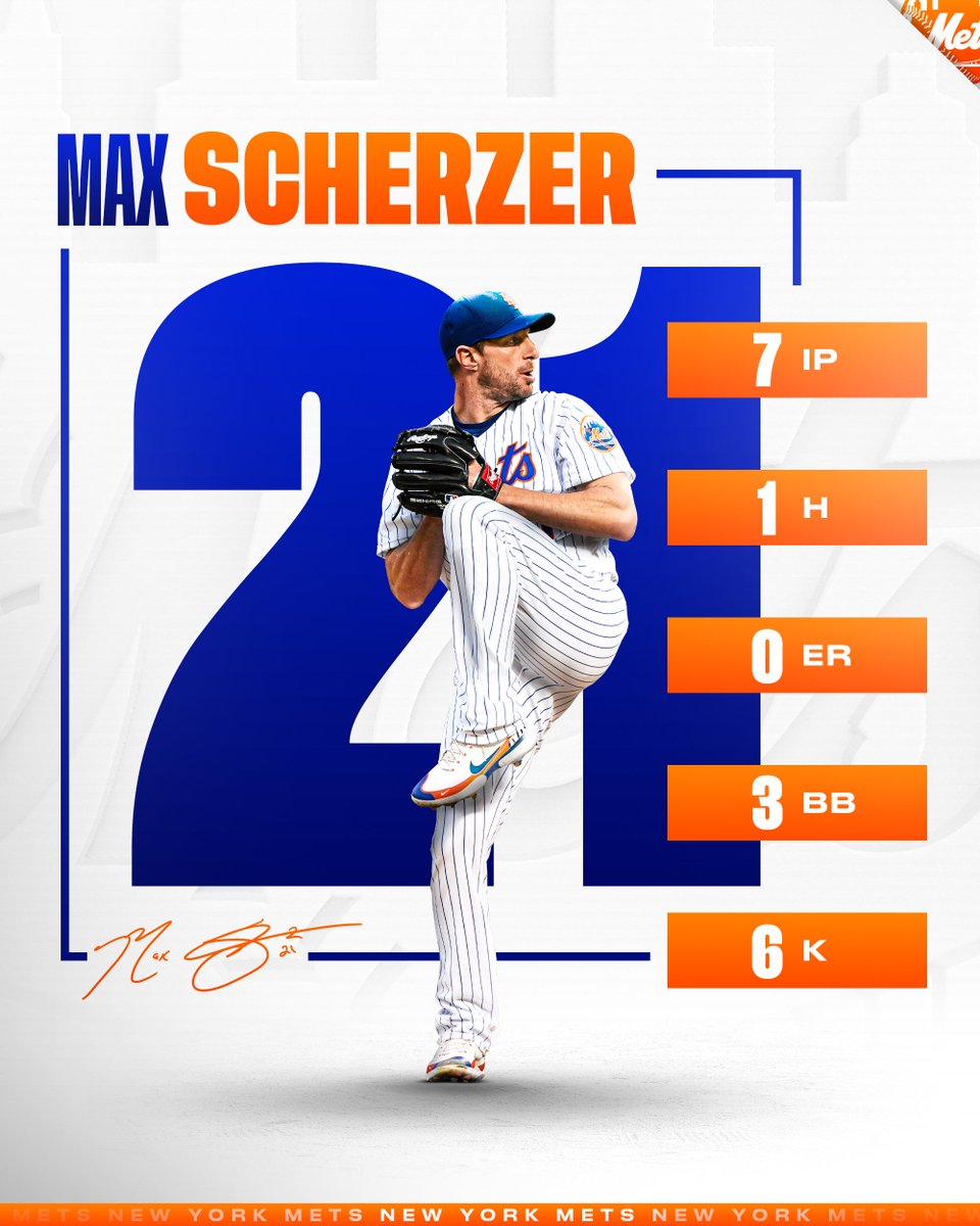 Mets's tweet photo. Job well done by Max. 👏 https://t.co/McC0iOz3VD