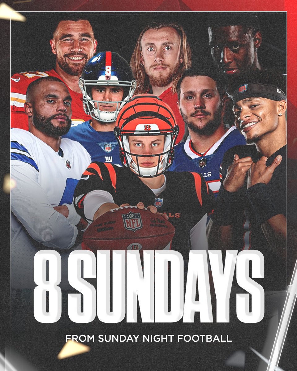SNFonNBC's tweet photo. 🎶 Waiting just 8 more weeks for Sunday night 🎶

Getting closer, football fans! #NFL https://t.co/02jIn0MQjw