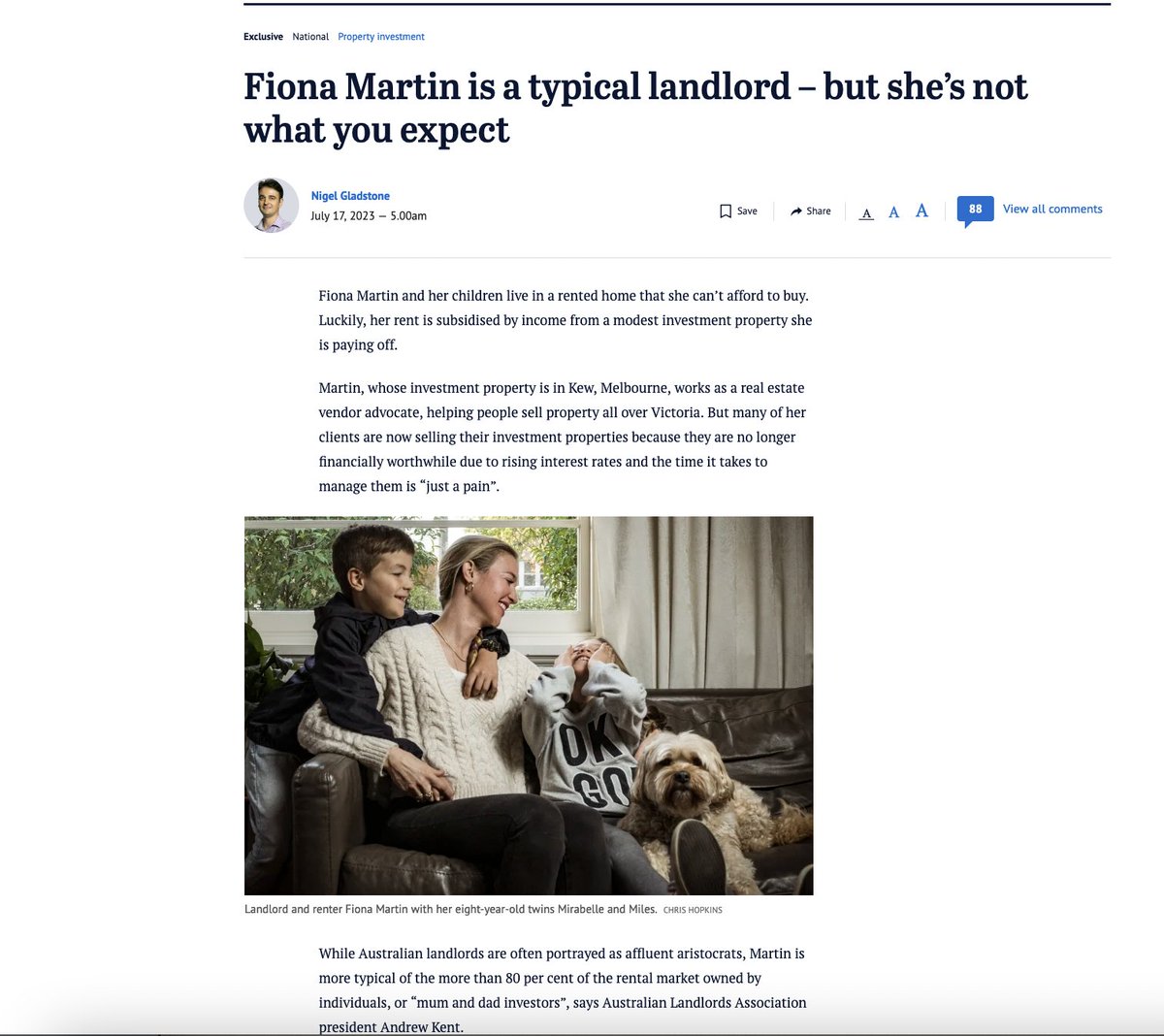 RonniSalt's tweet photo. Oh @theage, you mean this Fiona Martin? https://t.co/sXYyAUrjvk