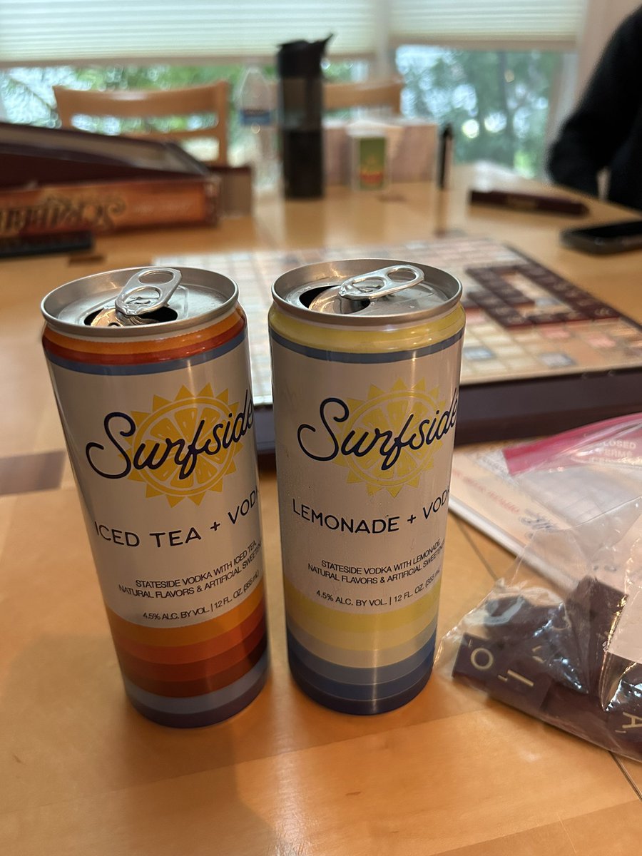 KellyMFerry's tweet image. Rainy beach day calls for Surfsides and Scrabble