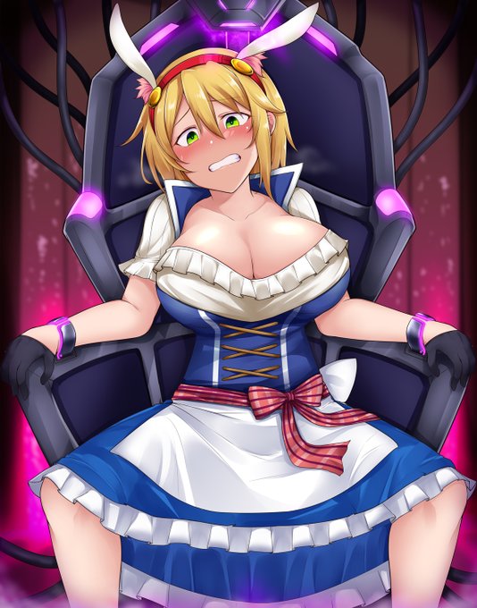 えろえ注意 【反転改造装置】違法クラブが所有する凶悪な大型デバイス。魔力を吸いつくし、その魔力を反転させた適応率100%の寄生スライムを作成する。更に上部からは絶頂レーザーを照射し、後ろからは洗脳光を浴びせる。波状的に襲い来る攻撃で魔包少女は瞬く間に【エンジェル】に堕ちてしまうのだ 