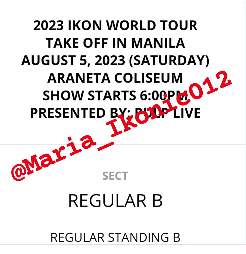Ikonic_maria012's tweet photo. Pahelp po i-RT please 🙏

Selling my extra ticket po, Regular Standing B for #iKONinMANILA2023

RFS: nakakuha po ng VIP.

Same price lang po. Hindi din po scam, pwede po ako magsend ng ID if you want, para ipost nyo ko pag ini-scam ko kayo. https://t.co/2D7pMv1363