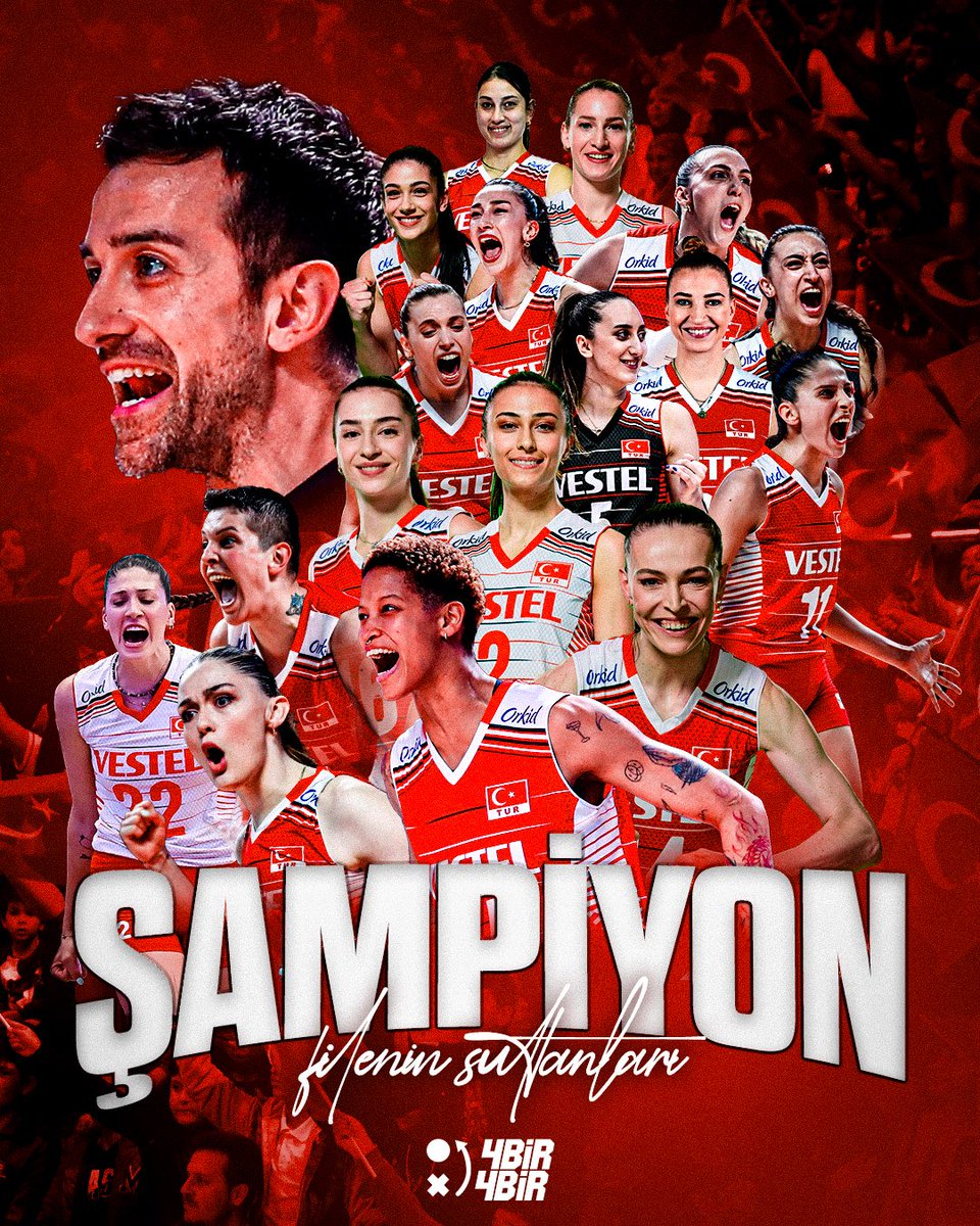 🏆 ŞAMPİYONUZ! ŞAMPİYONUZ! ŞAMPİYONUZ!

🏆 KUPA BİZİM! KUPA BİZİM! KUPA BİZİM!

🇹🇷 Filenin Sultanları, FIVB Milletler Ligi finalinde Çin'i 3-1 mağlup etti ve altın madalyanın sahibi oldu.

#FileninSultanları