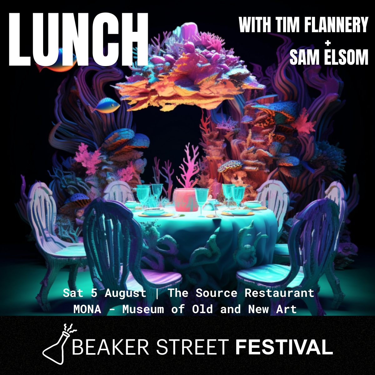 Beaker Street (@beakerstreetsci) on Twitter photo You're invited to have lunch with Tim Flannery and Sea Forest's Sam Elsom at Mona! Join us at The Source for a spectacular three-course seaweed-inspired feast, with a generous serving of climate science. beakerstreet.com.au/2023events/lun… <a href="/SamElsom_/">Sam Elsom</a> <a href="/climatecouncil/">Climate Council</a> <a href="/FlanneryTex/">Tim flannery</a> <a href="/monamuseum/">Mona Museum</a> You're invited to have lunch with Tim Flannery and Sea Forest's Sam Elsom at Mona! Join us at The Source for a spectacular three-course seaweed-inspired feast, with a generous serving of climate science. beakerstreet.com.au/2023events/lun… <a href="/SamElsom_/">Sam Elsom</a> <a href="/climatecouncil/">Climate Council</a> <a href="/FlanneryTex/">Tim flannery</a> <a href="/monamuseum/">Mona Museum</a>