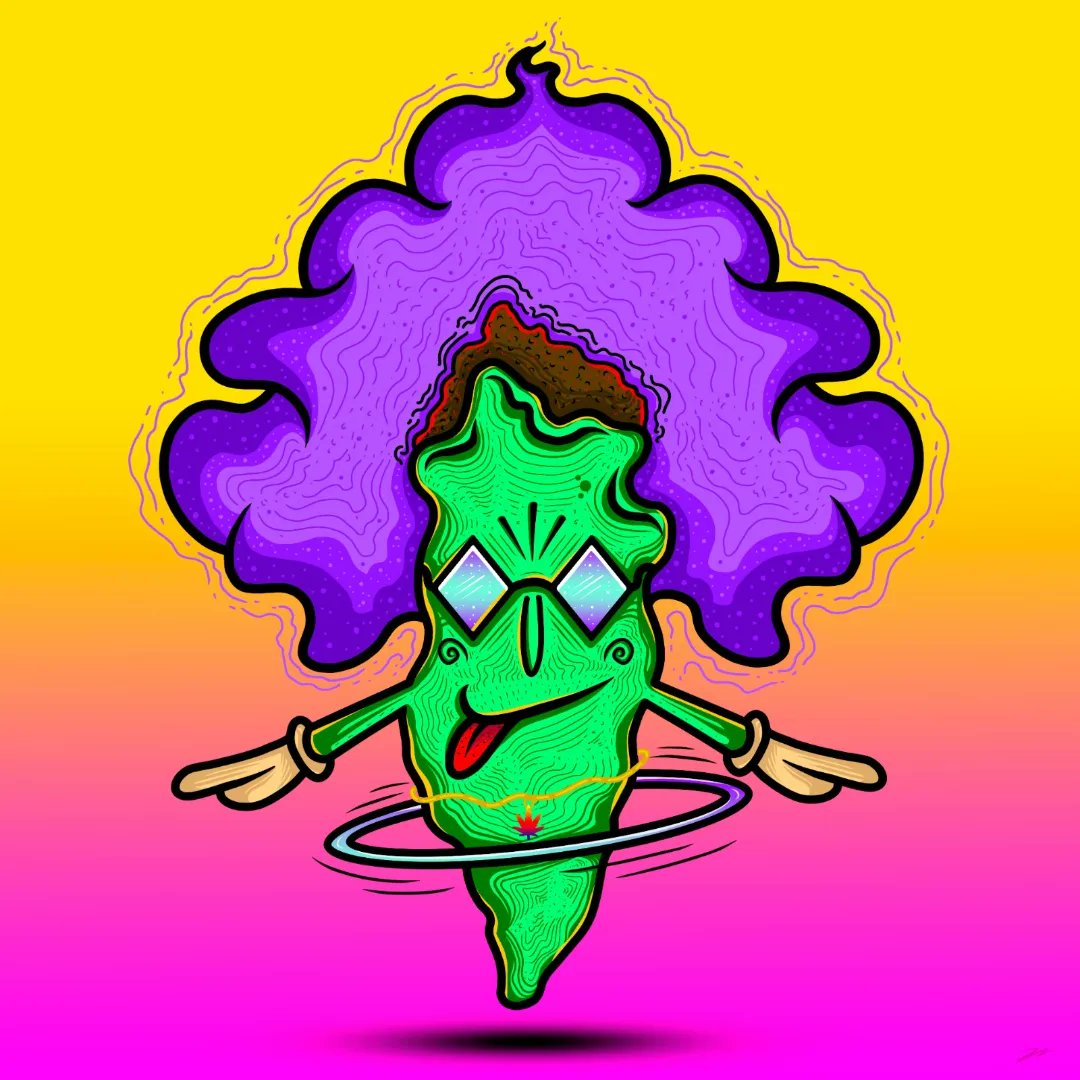 🍁 En busca de solo ser divertido y relajado.

👇Link objkt.com/asset/KT1NjEbq…

#SmokingTribe #TezosNFT #digitalart #illustration #NFT