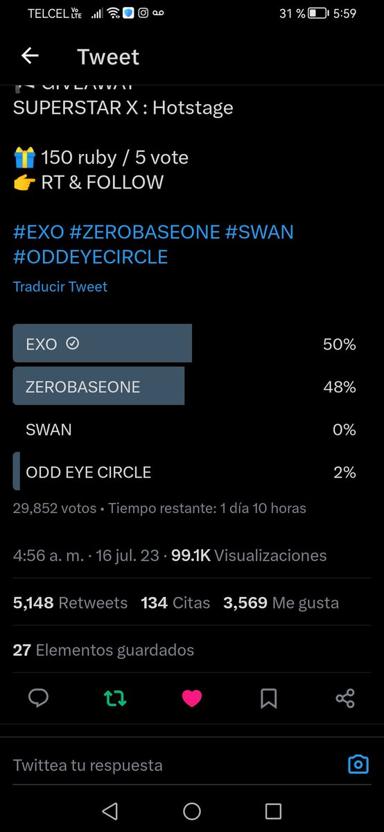 LeeYool_EXO's tweet photo. @starplayvoteina Done for #EXO https://t.co/27Slq96thv