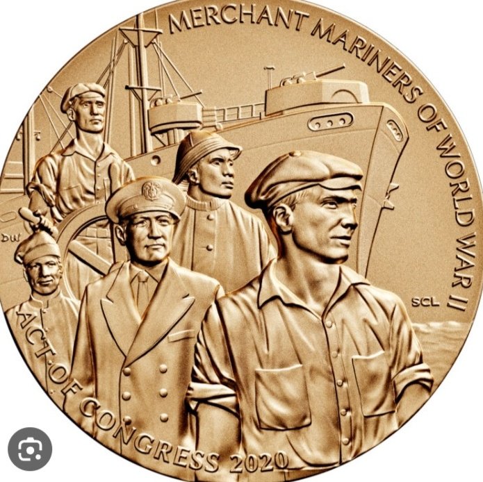 USMMWWII's tweet image. Information is now on our website to APPLY for a duplicate bronze medal of the Congressional Gold Medal awarded to WWII USMM Veterans living or deceased! Please carry on their legacy! maritime.dot.gov/outreach/eligi…