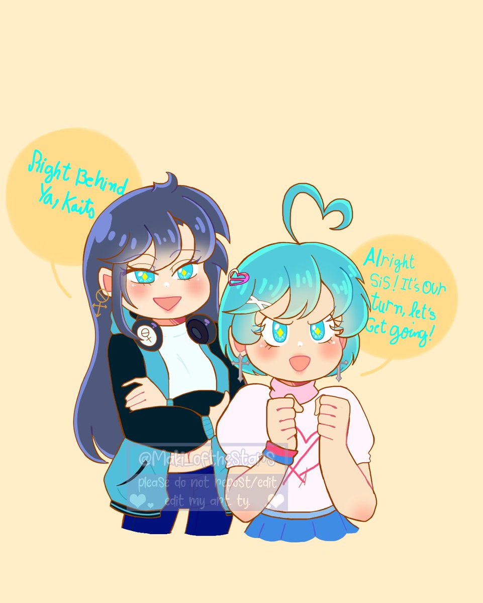 INFINITE__PINK's tweet photo. [#FNF + #FNFOC + #FNFSiblingRouteAU]
[ #FnFSubasu + #FNFKatarina ]

it's been long since I drew them again so, there ya have it. also, katarina gets a redesign so, she's no longer looking like kaity.

I had fun drawing them again ♥ https://t.co/tLuqJK5XOo