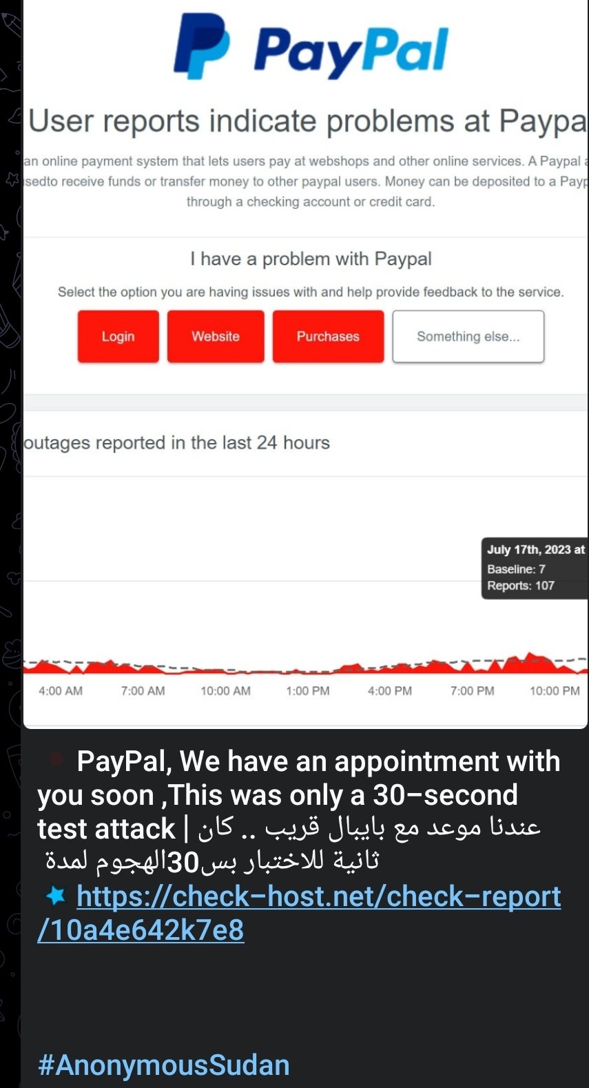 PayPal siber saldırı