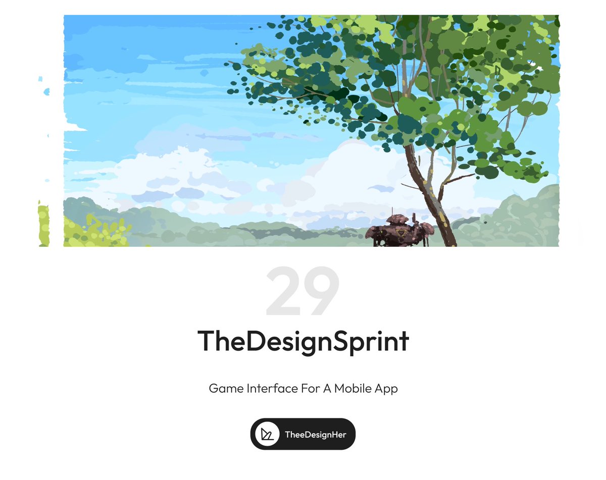 Day 29/30🚀

Game interface for a mobile app

Quote this tweet to drop your submissions. Let’s get started! ✨

#TheDesignSprint #Designchallenge