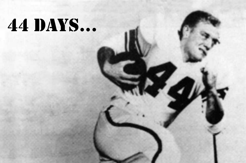 GigEm247's tweet image. We're remembering John David Crow today as there are only #44Days until @AggieFootball #GigEm