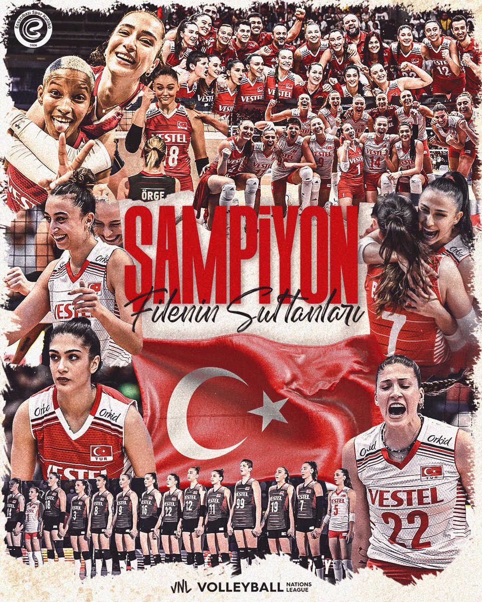 2023 Voleybol Milletler Ligi ŞAMPİYONU TÜRKİYE! 🥇🥇🥇🇹🇷🇹🇷🇹🇷

Tarih yazan #FileninSultanları’nı gönülden kutluyoruz! ❤️🤍

#VNL2023