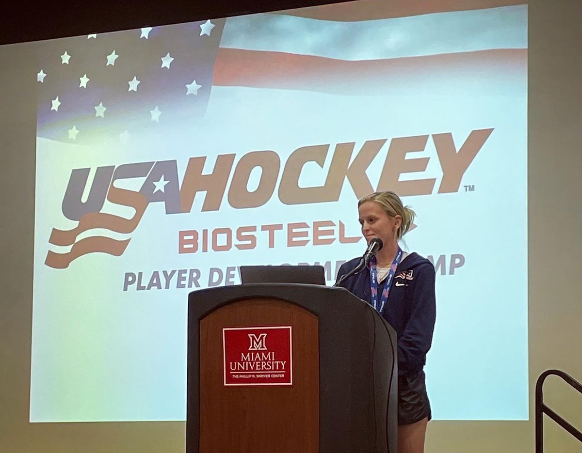 Congrats to Coach Amanda Donahoe on finishing her week off at USA Hockey’s U15 National Development Camp! Coach Amanda worked as the Mental Performance Coach and taught players mental skills!! Go Coach! 🏒🇺🇸 <a href="/TannerCoach/">Peabody Athletics (Coach D)</a> @salemnewssports <a href="/MattWilliams_SN/">Matt Williams</a> <a href="/smcathletics/">SMC Purple Knights</a>