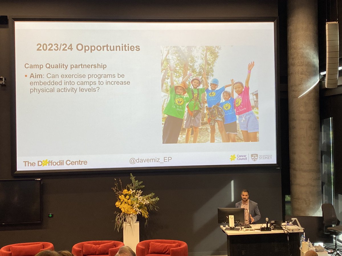 cancer_K2A's tweet image. So great to have @DaffodilCentre research fellow, @FulbrightPrgrm scholar and all around #ECR 🌟 @davemiz_EP join the Triple I stream David is a brilliant &amp;amp; passionate #ExOnc researcher who is leading practice changing research getting more exercise delivered to kids with #cancer