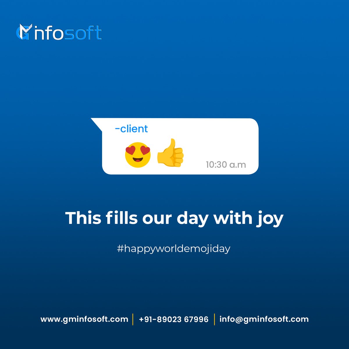 🌎 Celebrate #WorldEmojiDay with us! 🎉 Unleash your emoji creativity and spread smiles across the globe. 😄🌍 Let's share the joy of communication through emojis!
.
.
.
💌 #Emojis #WorldEmojiDayCelebration 🌍😄 #EmojiFest2023 💬 #GlobalEmojisUnite 🌏💖