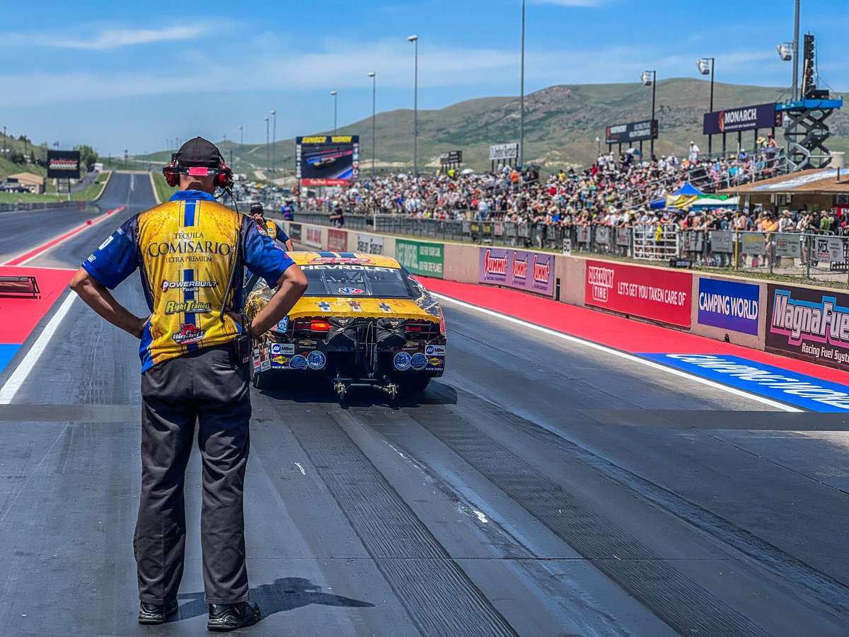 Overall it was a great weekend with a Semifinal finish which means we’ll be a part of the @MissionFoodsUS #2Fast2Tasty Challenge in Topeka and we’ll build on that! #MileHighNats #ProStock 

@tequila_comisar @powerbuilttools @VPRacingFuels @VibrantPer4mnce