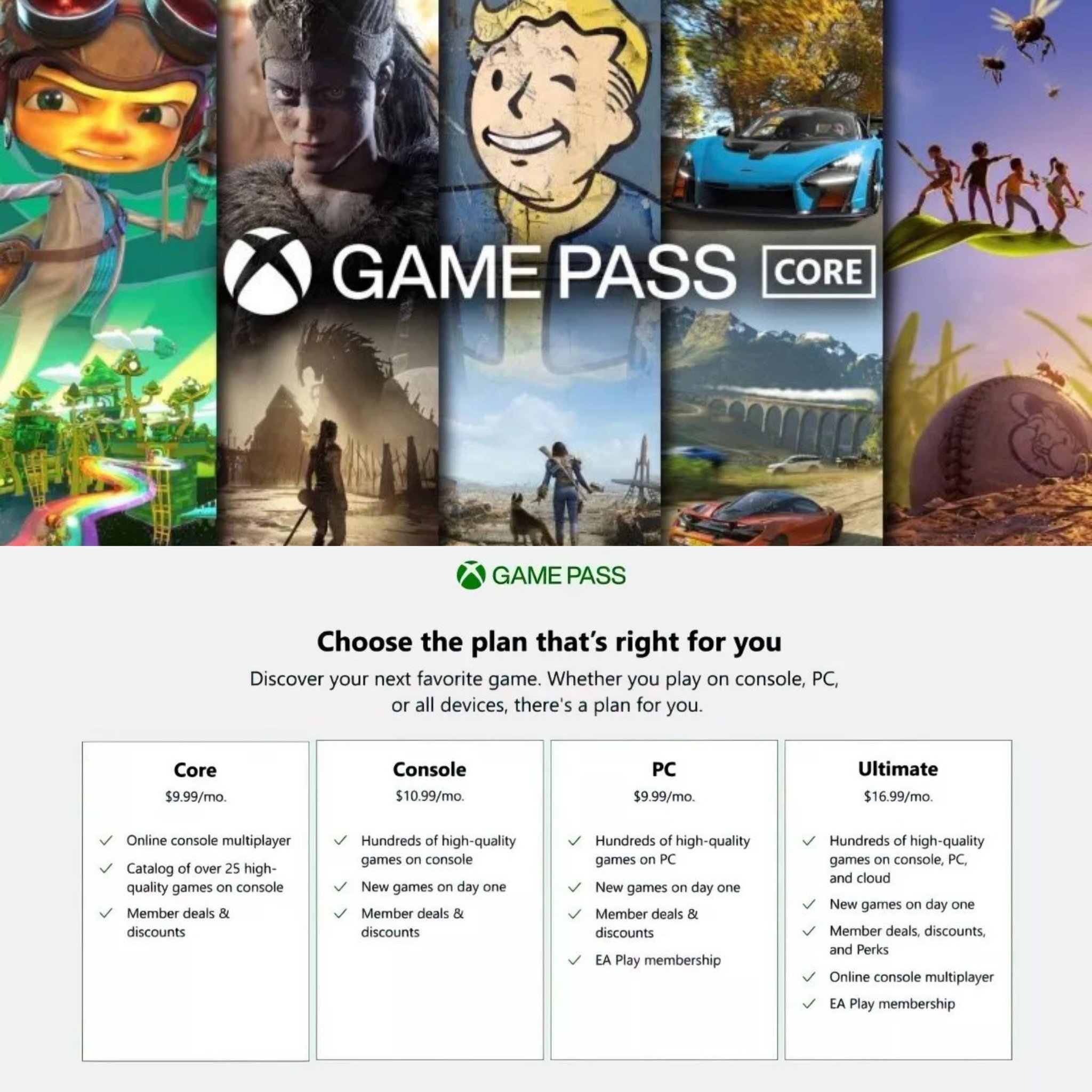 Game Pass Core launches with dozens of free quality Xbox games