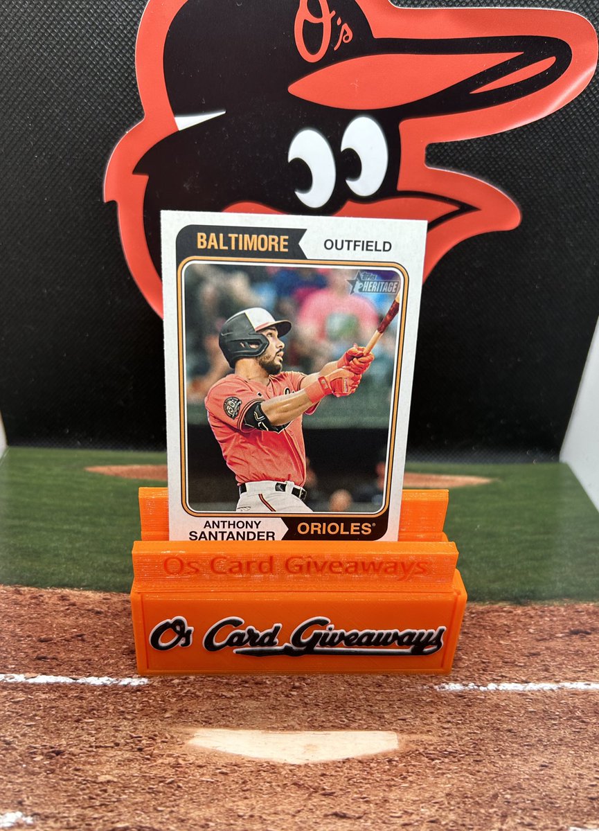 OsCardGiveAways's tweet photo. Orioles win! Like retweet and follow! I’ll select one lucky follower to receive this Anthony Santander card tomorrow around noon! #Birdland https://t.co/kxqHmgC6zI