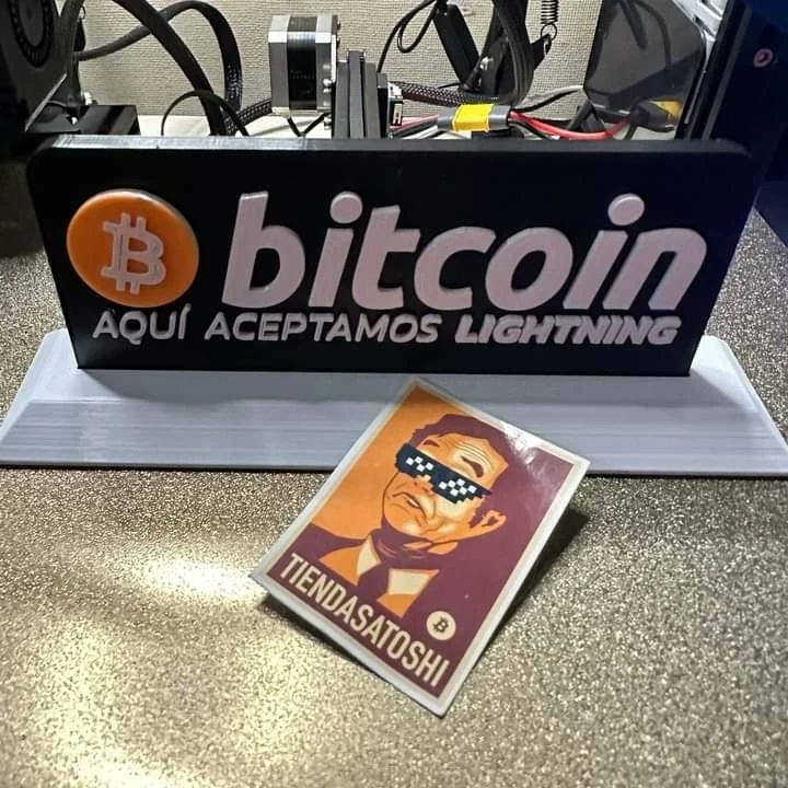 Aquí Aceptamos LIGHTNING ⚡

#Bitcoin #BTC #3D #3Dprinting #LightningNetwork