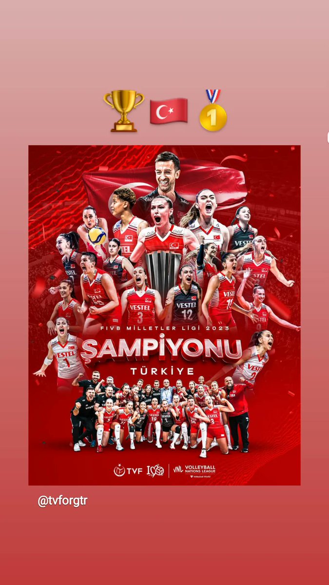 Tuanafyon's tweet photo. Sonuna kadar hak ettiniz ve Milletler Ligi Şampiyonu olduk , helaaaaal olsun kızlar 🇹🇷🥇🏆👏🏻🧿🎊🎉🥳 https://t.co/sjpdGOOJXd