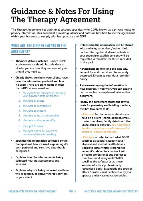 Working in Private Practice?  Therapy Agreement Template, ready to use, It includes expert advice on obtaining consent, detailed guidance, and a convenient template for sharing information with third parties. 
Purchase here 
 👉 lttr.ai/AAVxP