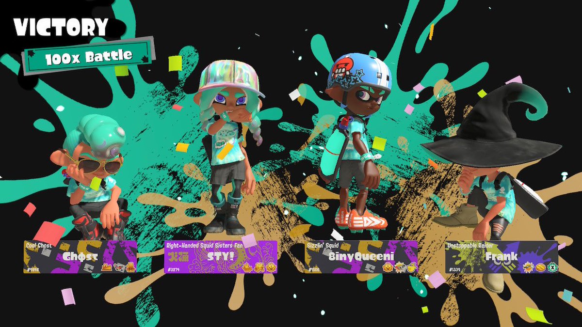 Atiny_Queenie's tweet photo. Won a 100x Battle and 3 10x Battles for #100X #TeamMintChip #Splatfest #Splatoon3 https://t.co/8P0l9pRKLw