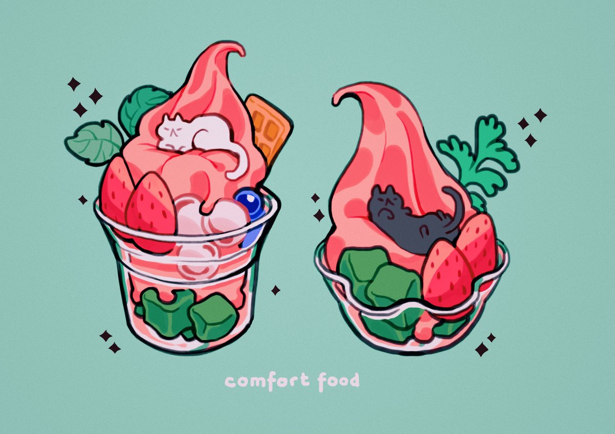 「comfort food」|meyo 🌸 artcade #70のイラスト
