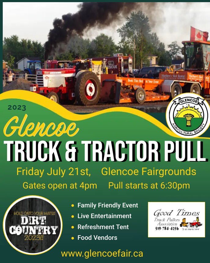 Come out to Glencoe this Friday! Fun for all ages. Its gonna be a great time.