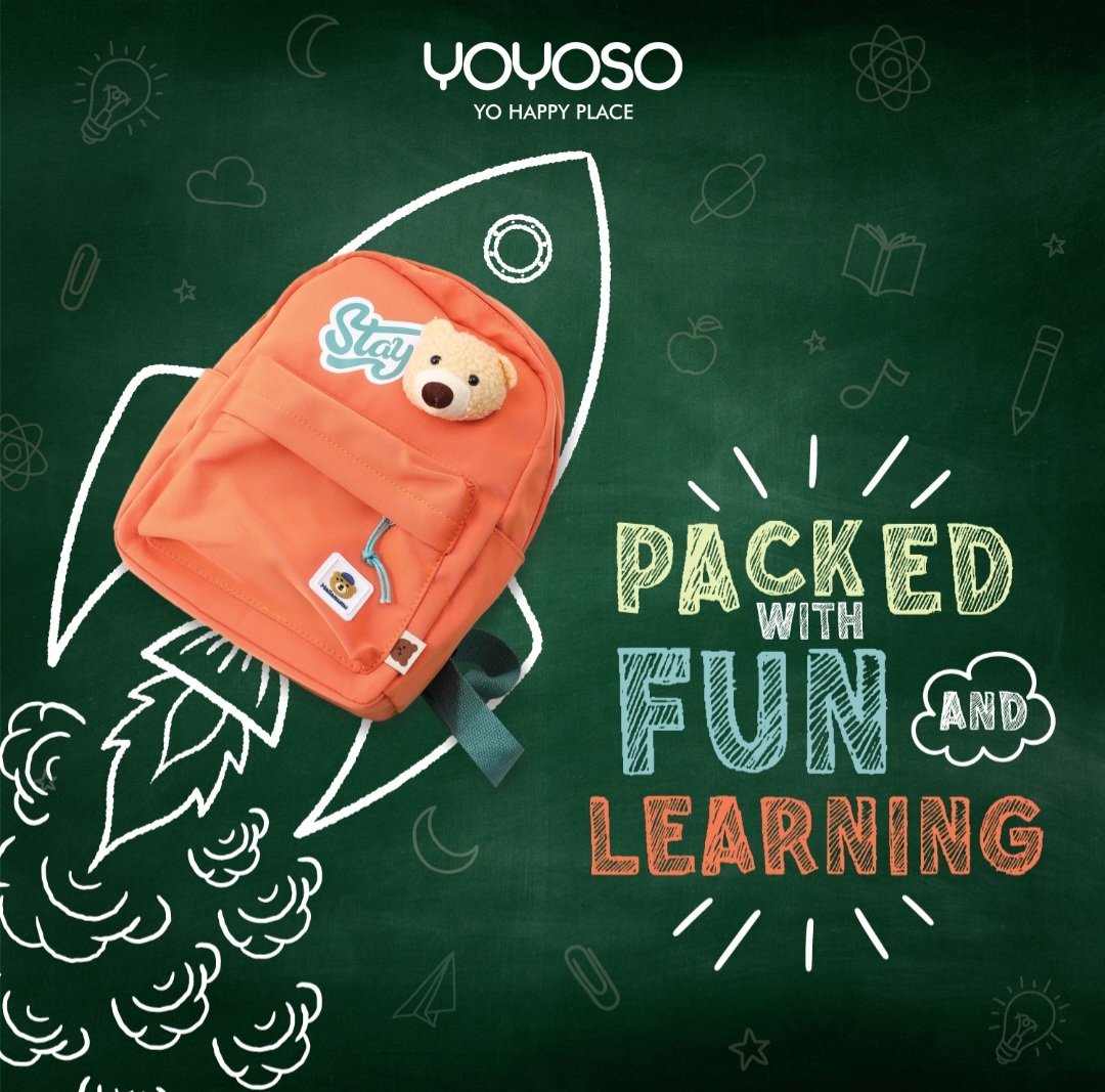 inyoyoso's tweet photo. When you child is exploring adventures, let them have their perfect guide!

Make each day special, with Yoyoso’s backpack of wonder! 

#yoyoso #bagpack #children #adventures #funlearning https://t.co/YmUKVmjYsU
