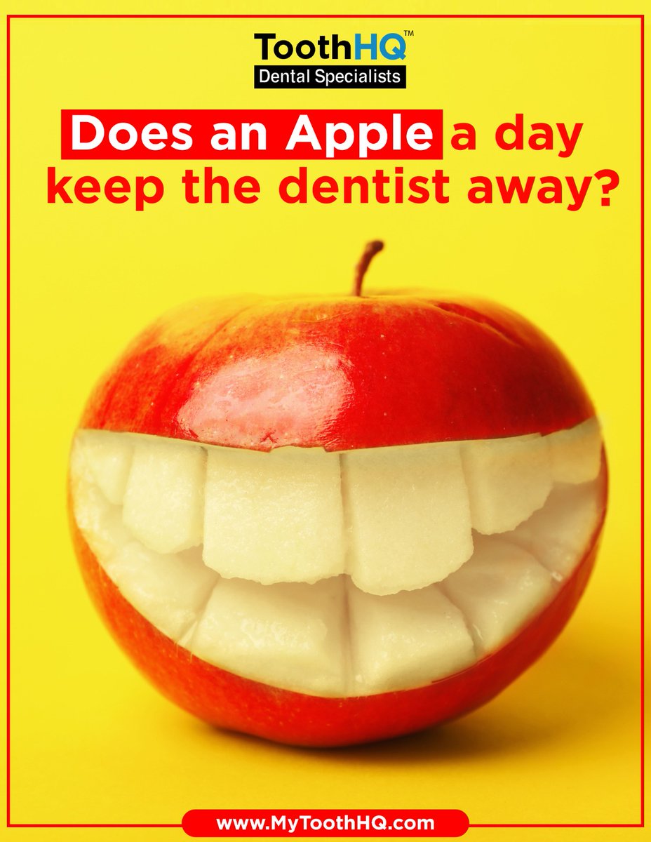 Despite all the benefits, #apples could lead to an increase in #dentalcaries, due to their acidic nature & fructose. But rinsing the mouth thereafter gives maximum benefit. Apples help in gum health and prevent #drymouth & #oralcancer

#foodforhealth  #texasdentist #dfwdentist