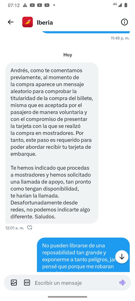 asp_3184's tweet photo. Definitivamente @iberia NO me da una solución, estoy esperando una respueta humana que me permita regresar con mi hijo y mi familia 😭😭😭@wradio, @BluRadioCo, @CancilleriaCol , @BancodeBogota https://t.co/1M49fAvLWe