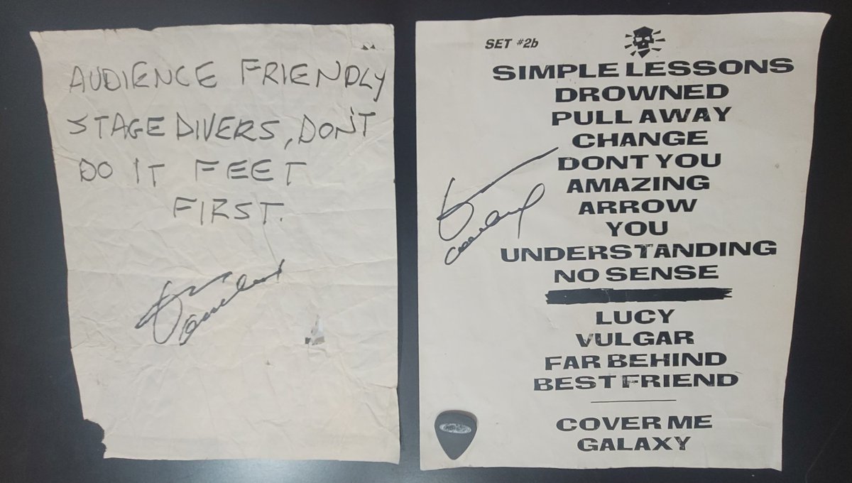 Thank you for signing these relics I've had for 28 and 30 years <a href="/candlebox/">CANDLEBOX</a>

Wish I could have seen your face when you saw that setlist. I hope it was just a gentle tug on the heart strings and I love you for the moments like that night.