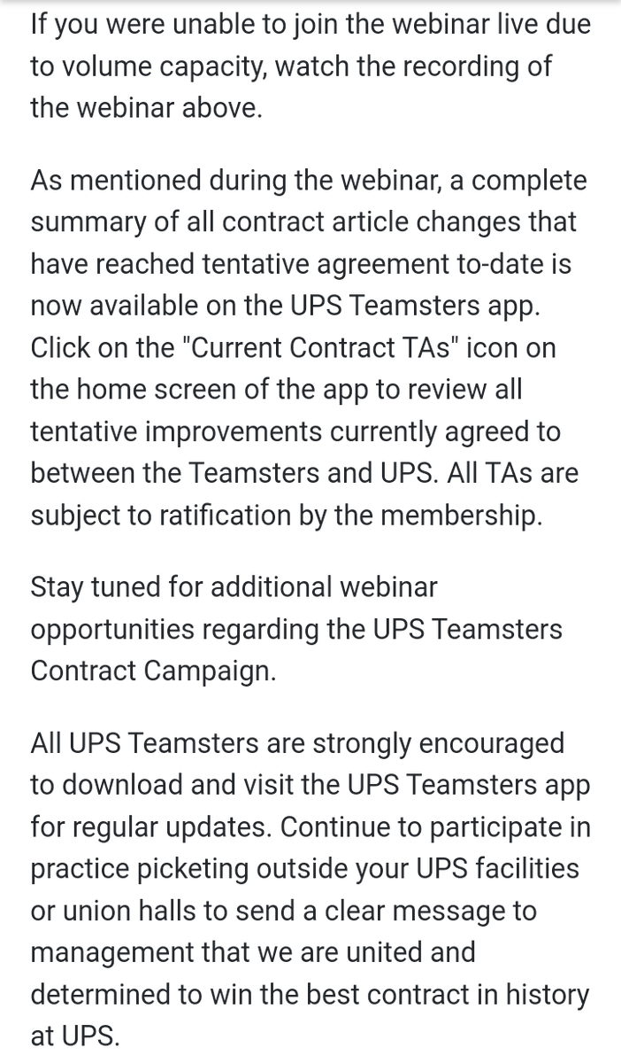 BrJoeBalkis's tweet photo. 7/16/23 #VOTENOups
#upsNegotiationsUpdate
#2023TeamstersupsContractCampaign
https://t.co/OVab7QqpXK
#sob has proven to be a liar again. After lying to members saying we will #strike if we dont have a #contract by 8/1, it baits &amp; switches to if we dont have a #ta we will strike. https://t.co/qIEcGGEEeD