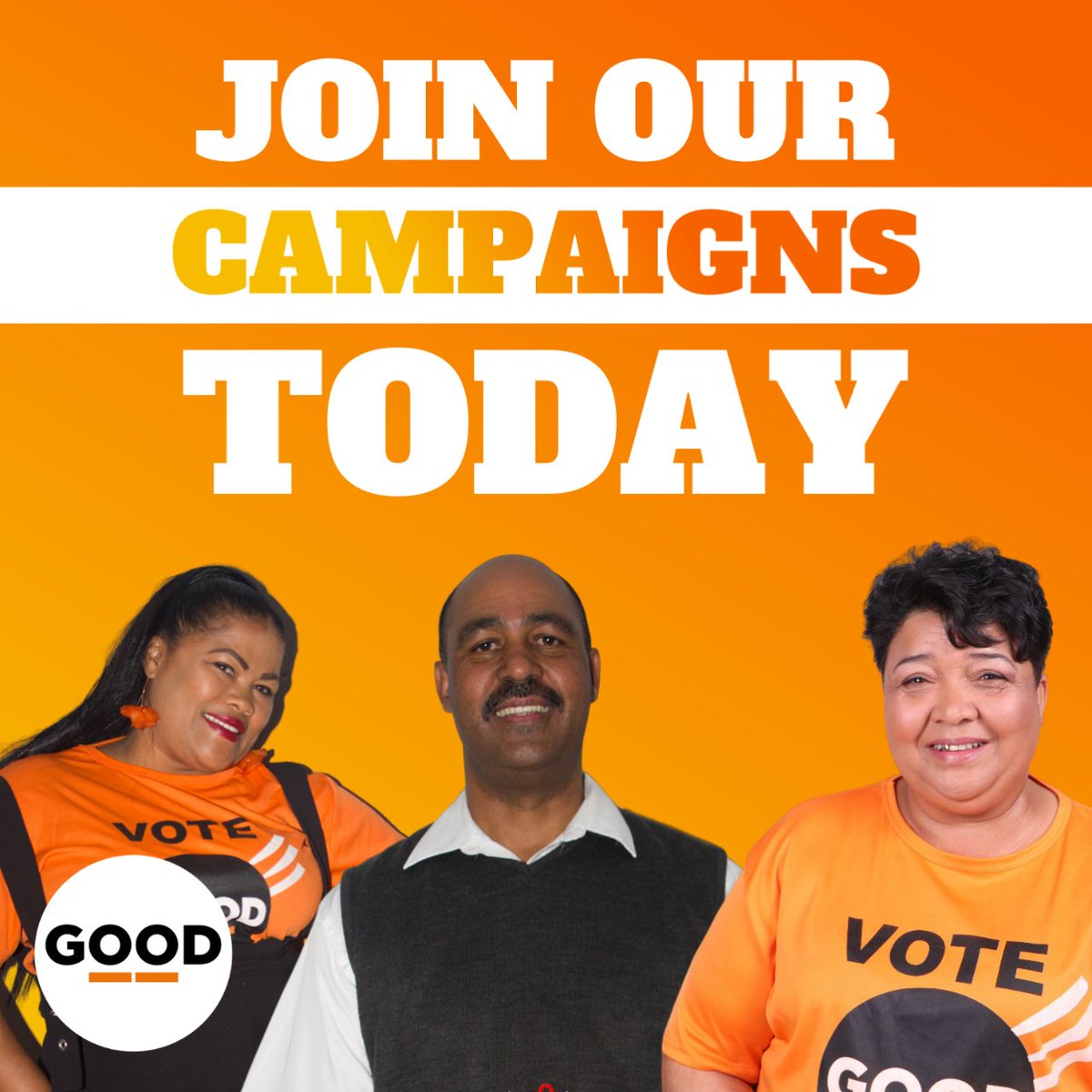 ForGoodZA's tweet photo. 🗳️ GOOD is contesting 3 by-elections in George on 19 July:

We've won Wards 16, 20, and 27 before - and with your help we'll do it again!

Send us a message to see how you can get involved!

#VoteGood 
#KeepYourHoodGood https://t.co/wLXC6y1lkO