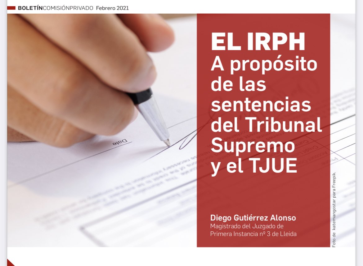 A propósito de la nueva Sentencia del TJUE sobre el #IRPH me parece interesante recordar lo que ya escribí sobre ello.  

juecesdemocracia.es/wp-content/upl…