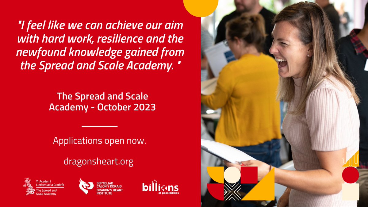 Attention all change leaders! The Spread and Scale Academy is your springboard to scaling impact and driving positive change. Apply today and unlock the full potential of your projects. Let's make a difference together. #ChangeLeadership 

dragonsheart.org/learn/spread-a…