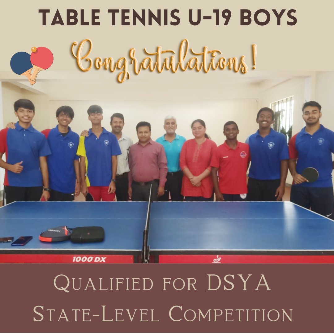 thekingschool's tweet photo. Congratulations to our Table Tennis boys team Agastya, Dave, Aarav, Ziyan & Vansh for being selected to represent our school in the DYSA State Level competition! Well done. We wish you all the best!
#studentlife #TKSGOA #tabletennis #DSYA #winners https://t.co/O8OOtqMAPH