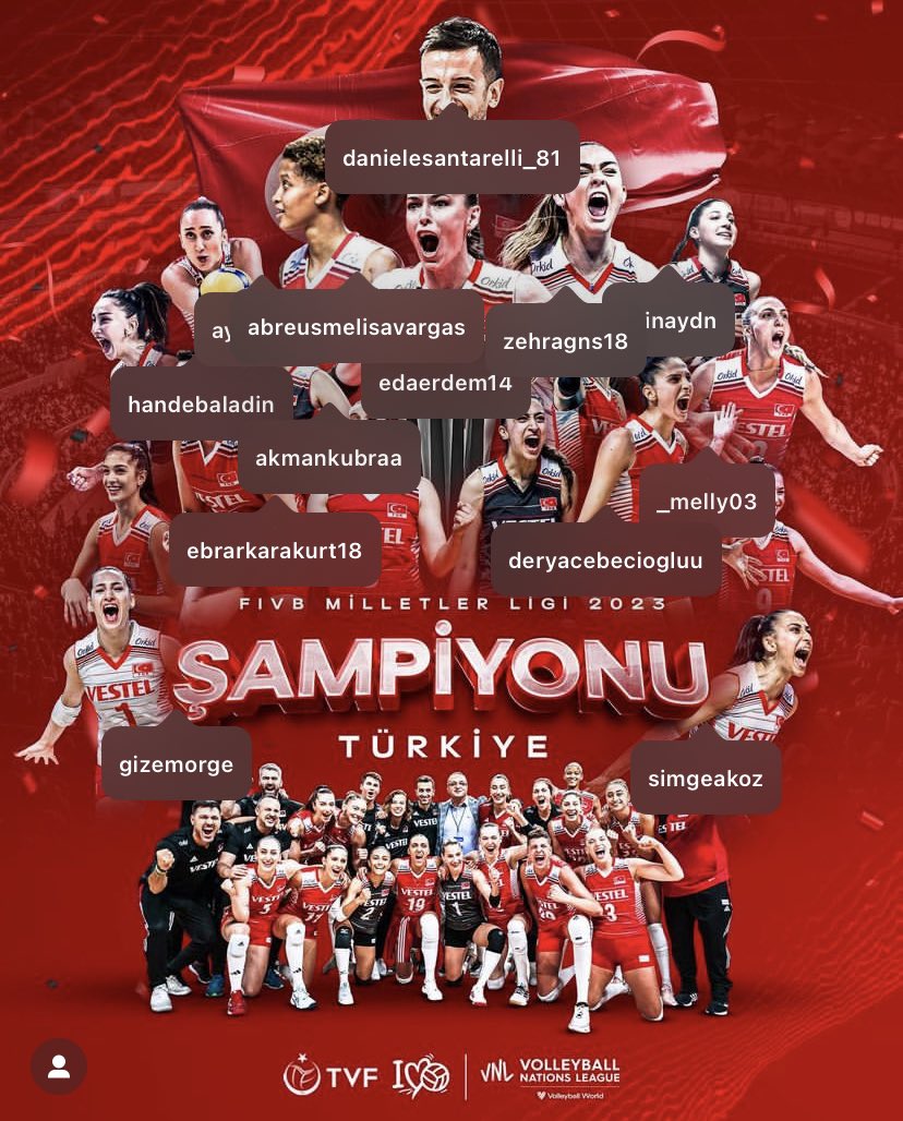 GURURUMUZSUNUZ … 🇹🇷🇹🇷🇹🇷🇹🇷🇹🇷🇹🇷🇹🇷

Size yürekten teşekkür ederiz. 
ŞAMPİYON  #FileninSultanları  🧿❤️