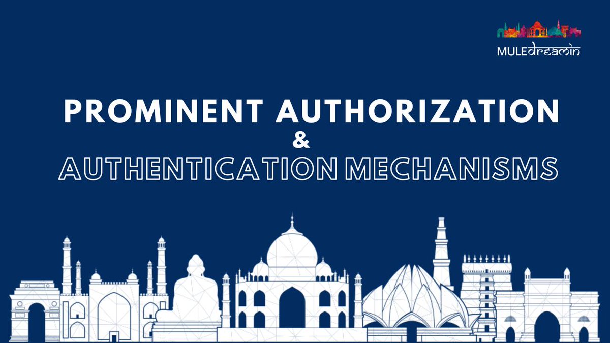 📢 Exciting news! 🌟 

Just launched our latest blog post on "Prominent authorization and authentication mechanisms"! 💻

Feel free to visit our website to dive into the fascinating world of digital security! 

Check it out: muledreamin.com/prominent-auth…
📚✨

#MuleDreamin23 #Mulesoft