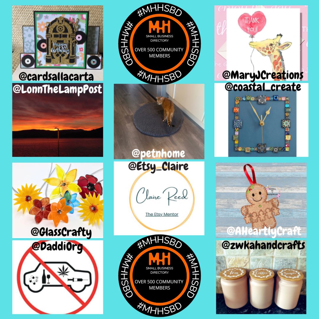 <a href="/elliestreasures/">Elaine @ Ellie's Treasures 🧵</a> <a href="/crafts_bee/">Bizzie Bee Crafts</a> <a href="/Foxglovelaser/">Foxglove Custom Creations</a> <a href="/BrainBoxCompute/">BrainBoxComputers UK 🇬🇧#SBS 💻🧙‍♂️</a> <a href="/Escottjewellery/">Emma Scott Jewellery</a> @kt_perspective <a href="/ShropGirlFriday/">Girl Friday Web Design & SEO</a> <a href="/karenlorenz3/">While Darcey Sleeps</a> <a href="/beautiful22art/">Beautiful Details Art</a> <a href="/JaneBrantVA/">Jane Brant Virtual Assistant</a> <a href="/H_and_C_Designs/">Hardy+Christensen</a> @YattaDerby <a href="/CampbellMcGreg/">Campbell & McGregor</a> <a href="/KFCraftaholic/">KerryFieldCraftaholic</a> <a href="/LtdNikki/">Nikki's Attic Ltd</a> <a href="/DragonfireJ/">DragonFire Jewellery</a> @LylaForbesArt <a href="/knittingtopia/">🧶𝑲𝒏𝒊𝒕𝒕𝒊𝒏𝒈𝒕𝒐𝒑𝒊𝒂🧶🏴󠁧󠁢󠁥󠁮󠁧󠁿</a> <a href="/GraceandMayHome/">Grace&MayHome</a> @jackthorndes <a href="/jadesgiftshop/">Kathryn.B</a> @AllArgyll <a href="/ScottysCartoons/">Helen 'Scotty' King</a> @ChapelSoap <a href="/InksArt/">Inks Stickers & Art</a> <a href="/bitsyboutiqueuk/">Bitsy Boutique Gift Shop</a> <a href="/AnnaSimsUK/">Anna</a> <a href="/ACanvasaDay/">A Canvas a Day</a> <a href="/EleriumC/">Elerium Safety & Compliance</a> <a href="/xclusive_gifts/">Xclusive Gifts</a> <a href="/ArgyllSeaGlass/">🏴󠁧󠁢󠁳󠁣󠁴󠁿Mike - ArgyllSeaglass 🏴󠁧󠁢󠁳󠁣󠁴󠁿</a> <a href="/PaperKinsCrafts/">PaperKins 🧙‍♀️</a> <a href="/wimborneiron/">Richard</a> <a href="/VerslaMarket/">Aaron - Versla Marketplace</a> <a href="/JennyChildCoach/">Jenny Powell</a> <a href="/OrigArtPrints/">fiona duncan</a> <a href="/SevernOffice/">SevernOffice 📝</a> <a href="/awlasky/">Ann Wilmer-Lasky, Author ☮️ ❤️🐦</a> Why not check out these amazing small businesses, charities, creatives &amp; more who are part of the fantastic #MHHSBD network.
With a growing community, the possibilities are endless.
We have members from all sectors and there’s a 14 day free trial 🎉
#Ad