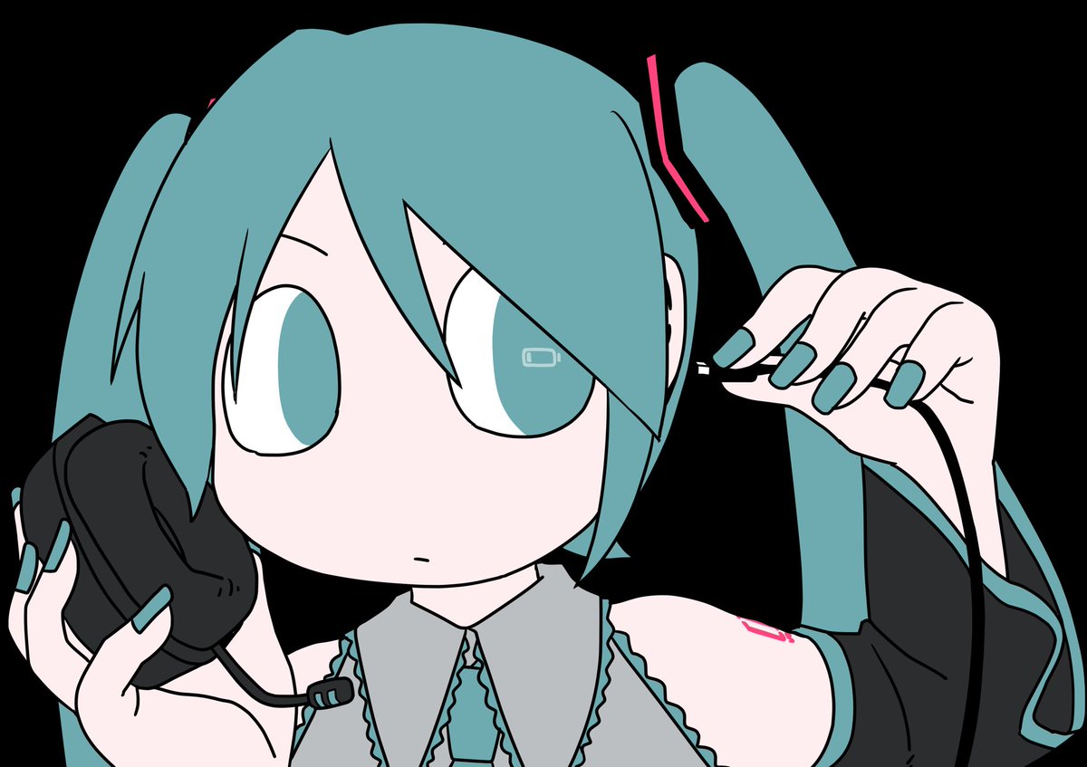 hatsune miku 1girl flat color solo twintails shirt detached sleeves long hair  illustration images