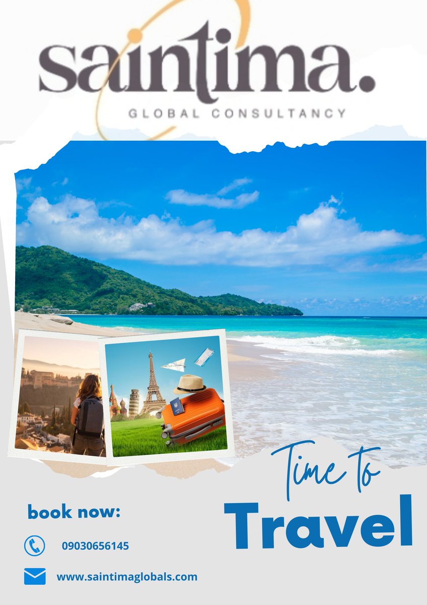 SaintimaGlobal's tweet photo. “The world is a book and those who do not travel read only a page”
Let's handle your travel plans while you wait for the results.
#saintimaglobals #travelagency #explore #studyabroad #studentloans #scholarship https://t.co/Au4whULcKE