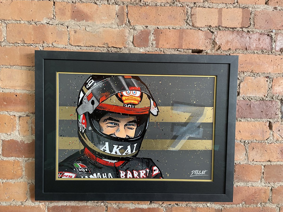🏍️ Always a favourite to frame! We’re open weekdays 9-5 and Saturdays 9-1. Call in to see us at In2Frames Picture Framing Chesterfield to discuss your picture framing requirements! #Rossi
