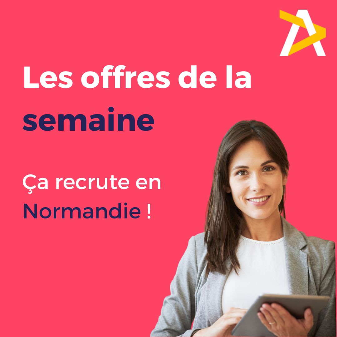 1/8
[🌞 Ca recrute en Normandie !]
Voici notre sélection d'offres d'emploi de la semaine 🧐