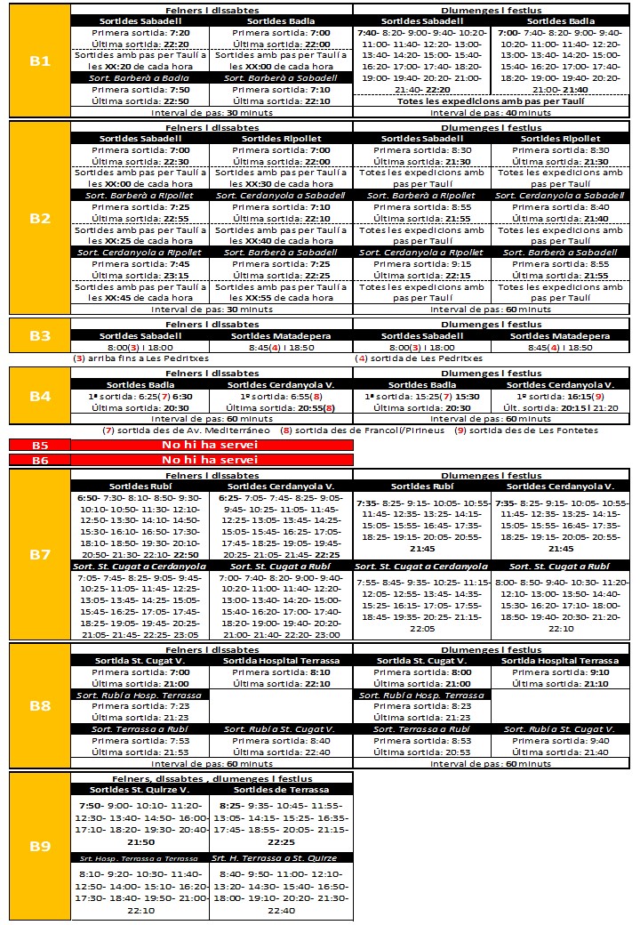MoventisInfo's tweet photo. ⚠️📣 Informem #Moventis_SARBUS i urbà de Cerdanyola del Vallès
📆HORARIS D´ESTIU. De dilluns 31 de juliol a dimecres 30 d´agost

🚍 #e3 👀veure 2 franges horàries en Feiners
🚍 #e1 #e2_1 #e2_2 #A6 #A7 #B5 #B6 #C2 #C4 #648 #SU2 👎no tenen servei.

Més info: https://t.co/i3xYjKaSGX https://t.co/vJ3AWKOPdT